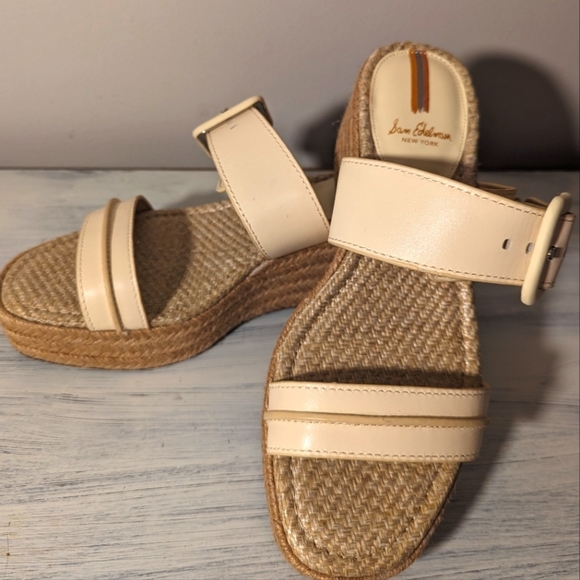 Sam Edelman Shoes - Sam Edleman 7.5 wedge espadrille sandles